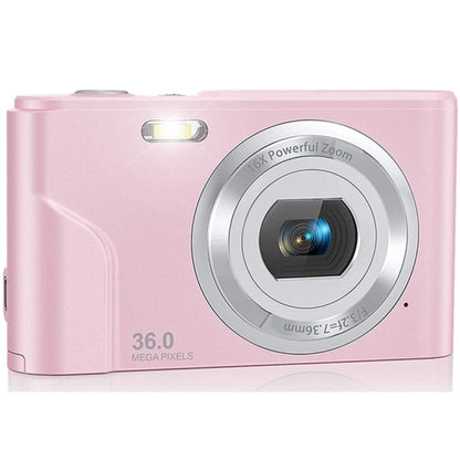 DC311 2.4 inch 36MP 16X Zoom 2.7K Full HD Digital Camera Children Card Camera, UK Plug (Pink) - Consumer Electronics by buy2fix | Online Shopping UK | buy2fix