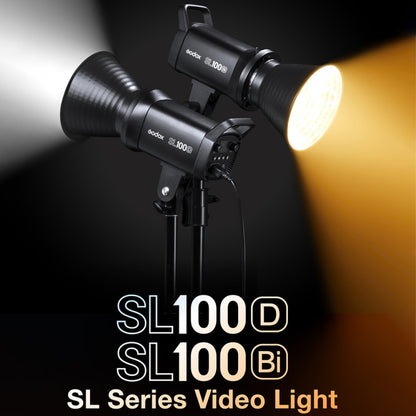 Godox SL100BI 100W 2800-6500K LED Light Studio Continuous Photo Video Light(EU Plug) - Shoe Mount Flashes by Godox | Online Shopping UK | buy2fix