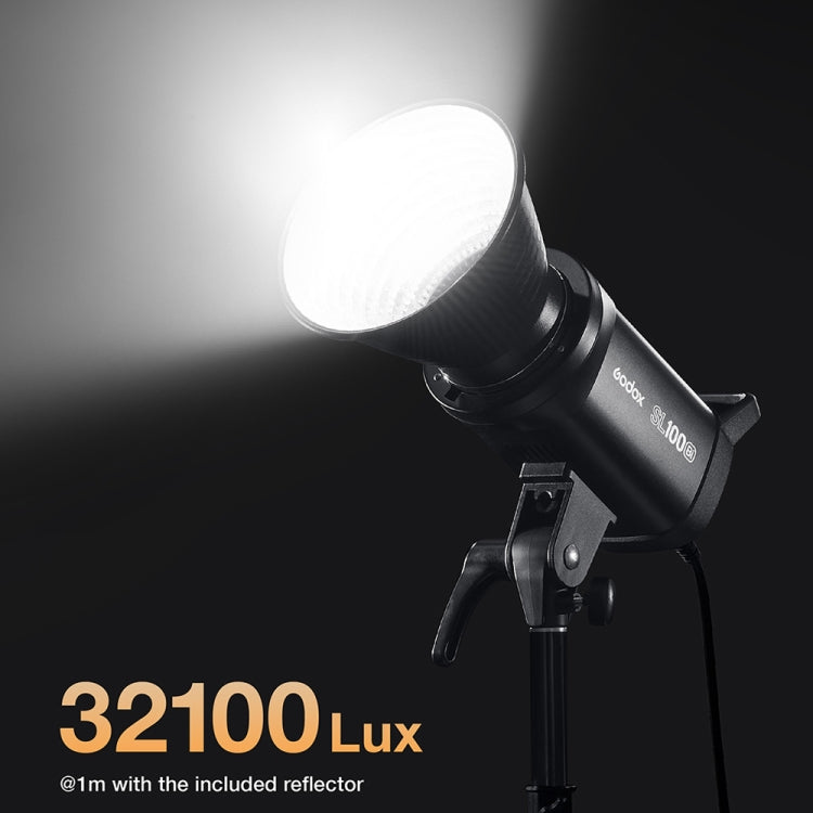 Godox SL100BI 100W 2800-6500K LED Light Studio Continuous Photo Video Light(EU Plug) - Shoe Mount Flashes by Godox | Online Shopping UK | buy2fix