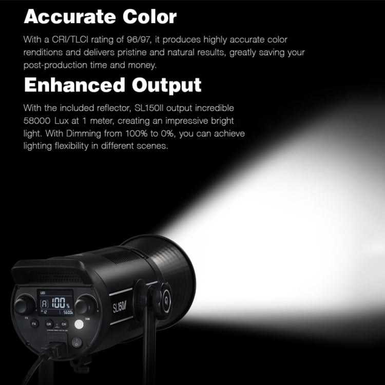 Godox SL150II 150W 5600K Daylight-balanced LED Light Studio Continuous Photo Video Light(AU Plug) - Camera Accessories by Godox | Online Shopping UK | buy2fix