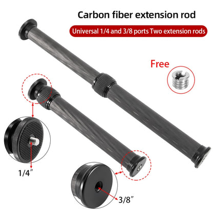 BEXIN P292C 236mm-396mm Tripod Extension Pole Carbon Fiber Center Column Tripod Extender (Black) - DJI & GoPro Accessories by BEXIN | Online Shopping UK | buy2fix