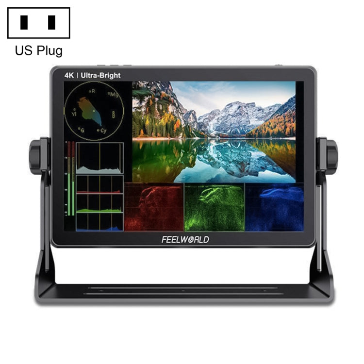 FEELWORLD LUT11S 10.1 inch Ultra High Bright 2000nit Touch Screen DSLR Camera Field Monitor, 3G-SDI 4K HDMI Input Output 1920 x 1200 IPS Panel(US Plug) - On-camera Monitors by FEELWORLD | Online Shopping UK | buy2fix