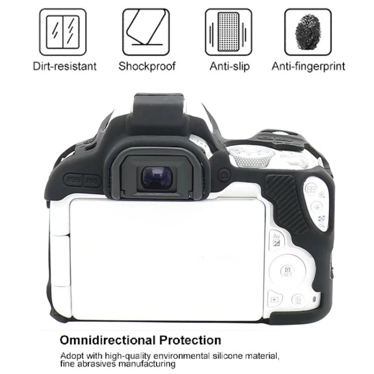 For Canon EOS 250D Soft Silicone Protective Case (Camouflage) - Camera Accessories by buy2fix | Online Shopping UK | buy2fix