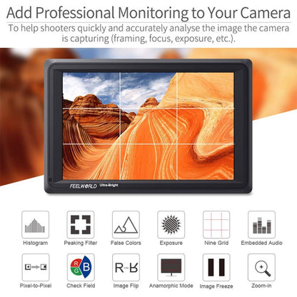 FEELWORLD FW279S 1920×1200 HDMI 7 inch Camera Field Monitor - Camera Accessories by FEELWORLD | Online Shopping UK | buy2fix