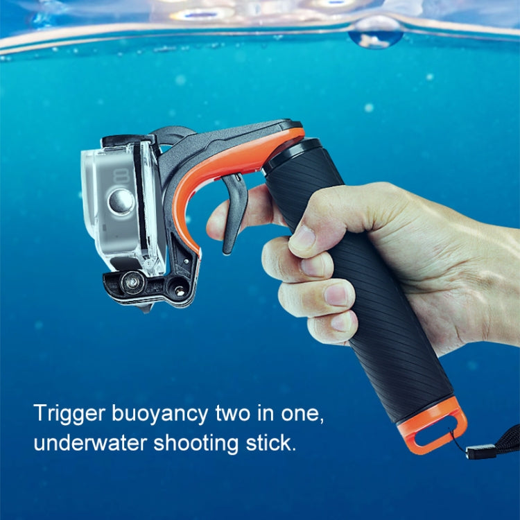 Shutter Trigger + Floating Hand Grip Diving Buoyancy Stick with Adjustable Anti-lost Strap & Screw & Wrench for GoPro HERO8 Black - DJI & GoPro Accessories by buy2fix | Online Shopping UK | buy2fix