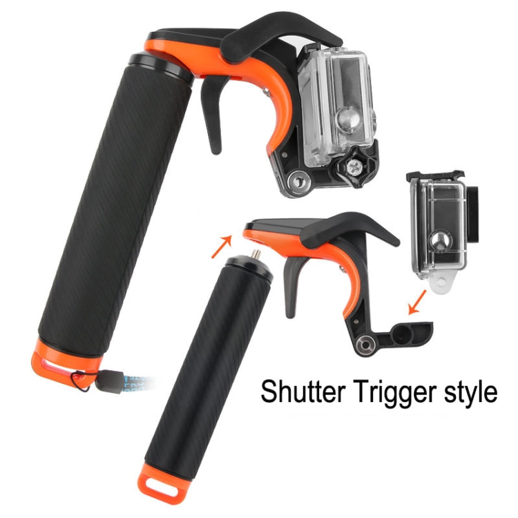 Shutter Trigger + Dome Port Lens Transparent Cover + Floating Hand Grip Diving Buoyancy Stick with Adjustable Anti-lost Strap & Screw & Wrench for GoPro HERO7 /6 /5 - DJI & GoPro Accessories by buy2fix | Online Shopping UK | buy2fix