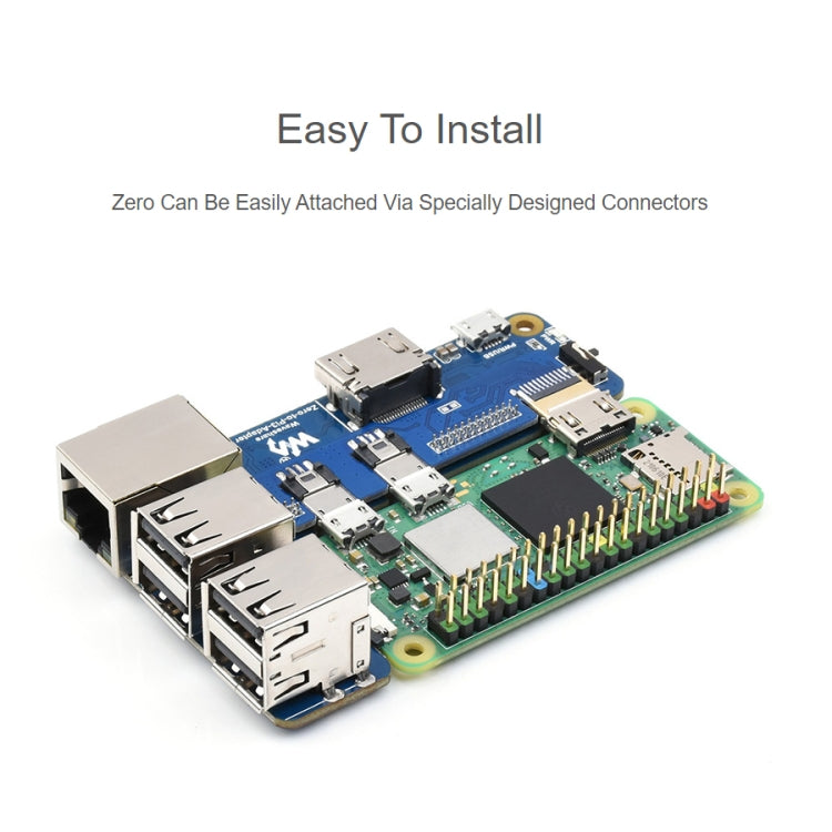 Waveshare Raspberry Pi Zero To 3B Adapter for Raspberry Pi 3 Model B/B+ - Consumer Electronics by WAVESHARE | Online Shopping UK | buy2fix