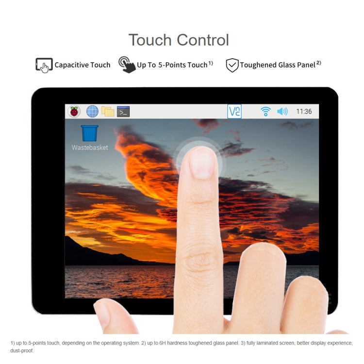 Waveshare 2.8 inch Capacitive Touch Display for Raspberry Pi, 480 x 640, DSI, IPS, Fully Laminated Screen - Modules Expansions Accessories by WAVESHARE | Online Shopping UK | buy2fix