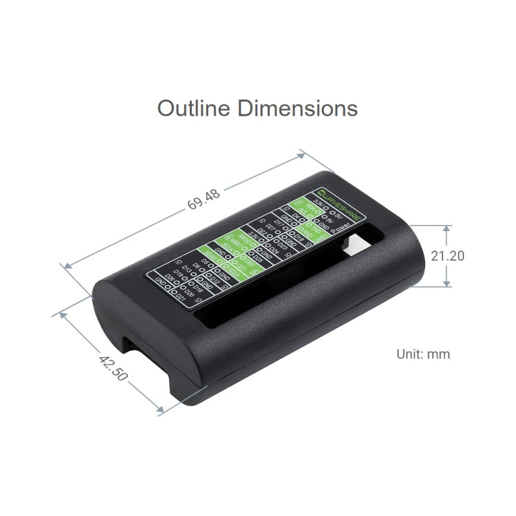 Waveshare ABS Protection Case for Raspberry Pi Zero Series / Zero / Zero 2 W - Consumer Electronics by WAVESHARE | Online Shopping UK | buy2fix