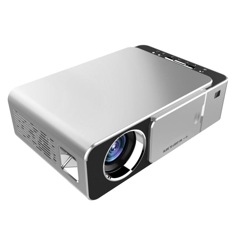 T6 2000ANSI Lumens 1080P LCD Mini Theater Projector, Phone Version, AU Plug(Silver) - Consumer Electronics by buy2fix | Online Shopping UK | buy2fix