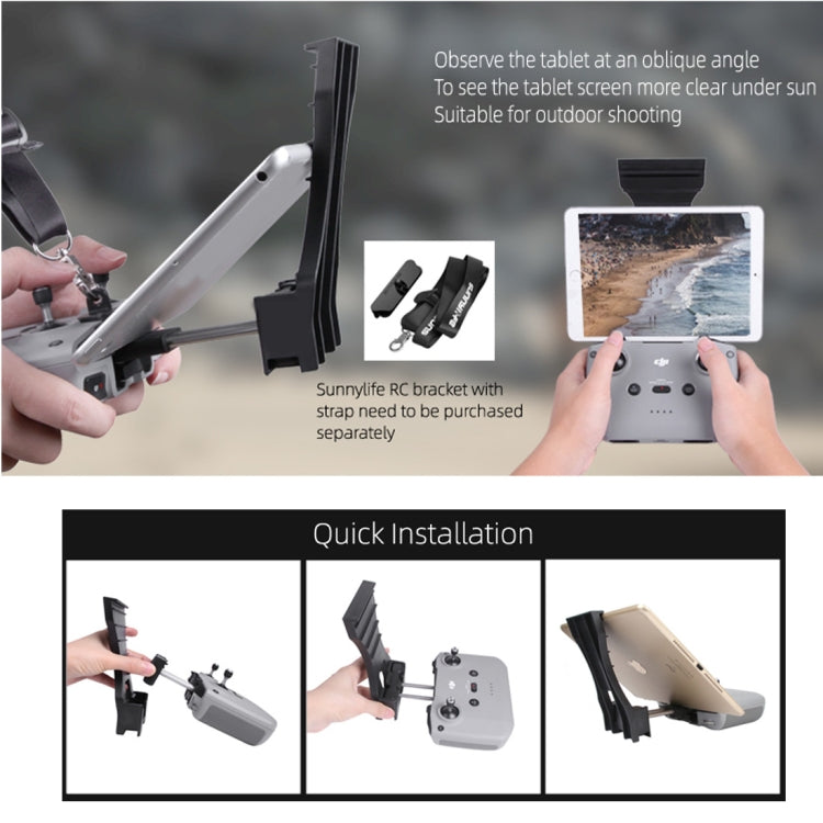 Sunnylife AIR2-Q9293 Remote Control Plate Extension Bracket for DJI Mavic Air 2 - DJI & GoPro Accessories by Sunnylife | Online Shopping UK | buy2fix