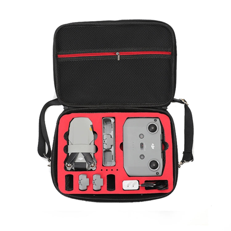 For DJI Mini 2 SE Shockproof Carrying Hard Case Shoulder Bag, Size: 29 x 19.5 x 10cm (Black Red) - DJI & GoPro Accessories by buy2fix | Online Shopping UK | buy2fix