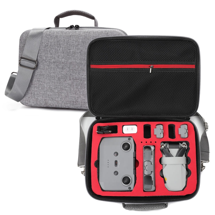 For DJI Mini 2 SE Grey Shockproof Carrying Hard Case Shoulder Bag, Size: 29 x 19.5 x 12.5cm (Red) - DJI & GoPro Accessories by buy2fix | Online Shopping UK | buy2fix