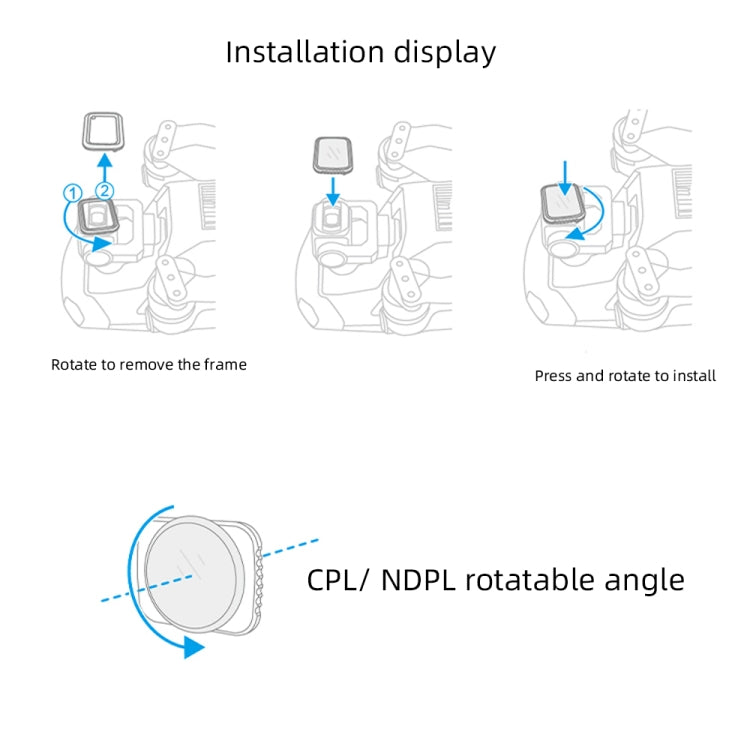 JSR Drone ND1000 Lens Filter for DJI MAVIC Air 2 - Lens Filter by JSR | Online Shopping UK | buy2fix