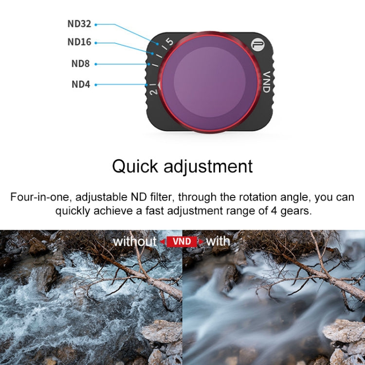 PGYTECH P-16A-040 VND-2-5 Gears Lens Filter for DJI Mavic Air 2 Drone Accessories - DJI & GoPro Accessories by PGYTECH | Online Shopping UK | buy2fix
