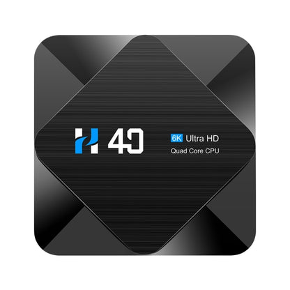H40 4K Ultra HD Smart TV BOX Android 10.0 Media Player with Remote Control, Quad-core, RAM: 4GB, ROM: 32GB(UK Plug) - Amlogic S905 by buy2fix | Online Shopping UK | buy2fix