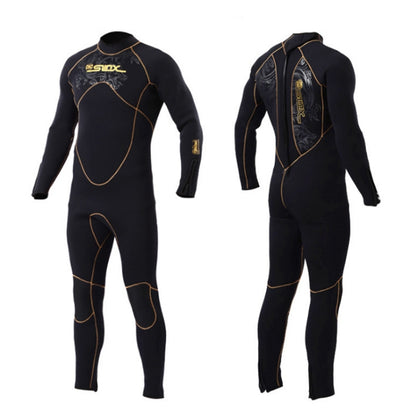 SLINX 1106 5mm Neoprene + Towel Lining Super Elastic Wear-resistant Warm Semi-dry Full Body One-piece Wetsuit for Men, Size: L - Athletic Wear by SLINX | Online Shopping UK | buy2fix