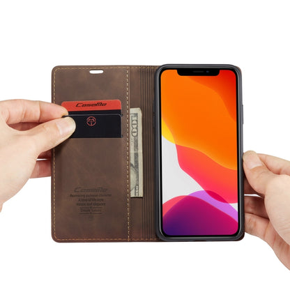 CaseMe-013 Multifunctional Horizontal Flip Leather Case with Card Slot & Holder & Wallet for iPhone 11 Pro(coffee) - Apple Accessories by CaseMe | Online Shopping UK | buy2fix