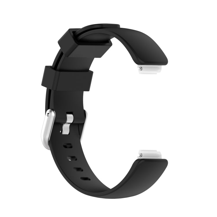 For Fitbit Inspire 2 TPE Watch Band, Size:S(Black) - Smart Wear by buy2fix | Online Shopping UK | buy2fix