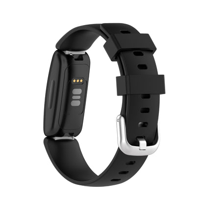 For Fitbit Inspire 2 TPE Watch Band, Size:S(Black) - Smart Wear by buy2fix | Online Shopping UK | buy2fix