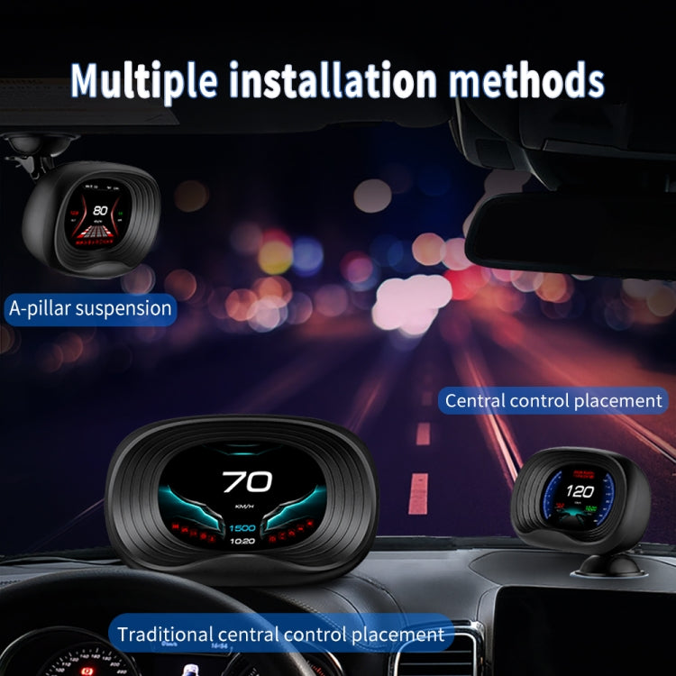 P20 OBD2 + GPS Mode Car Head-up Display HUD Overspeed / Speed / Water Temperature / Engine Failure Alarm -  by buy2fix | Online Shopping UK | buy2fix