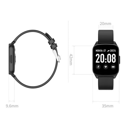 Lokmat KW17 1.3 inch TFT Screen IP68 Waterproof Smart Watch, Support Sleep Monitor / Heart Rate Monitor / Blood Pressure Monitor(Black) - Smart Wear by Lokmat | Online Shopping UK | buy2fix