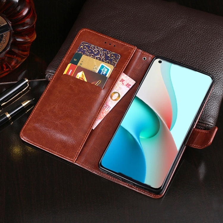 For Xiaomi Redmi Note 9T 5G idewei Crazy Horse Texture Horizontal Flip Leather Case with Holder & Card Slots & Wallet(Sky Blue) - Xiaomi Cases by idewei | Online Shopping UK | buy2fix