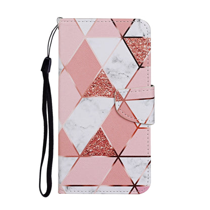 For Samsung Galaxy A02s(EU Edition) Colored Drawing Pattern Horizontal Flip Leather Case with Holder & Card Slots & Wallet & Lanyard(Marble) - Galaxy Phone Cases by ViLi | Online Shopping UK | buy2fix