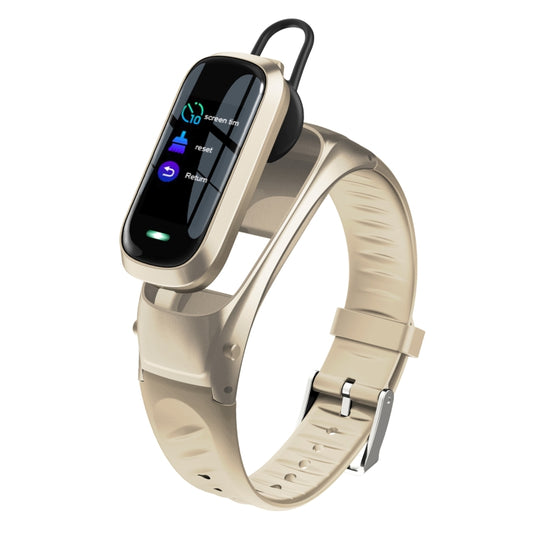 B9 0.96 inch TFT Color Screen AI Voice Smart Bracelet, Support Reject Call / Sleep Monitoring / Heart Rate Monitoring(Gold) - Smart Wear by buy2fix | Online Shopping UK | buy2fix