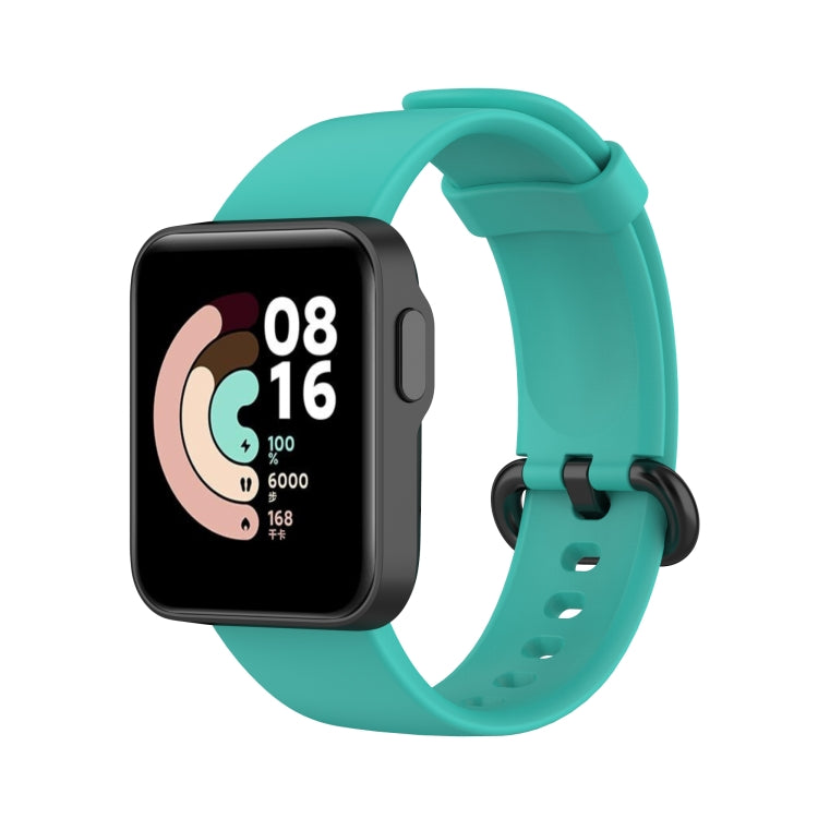 For Xiaomi Mi Watch Lite / Redmi Watch Silicone Watch Band, Size: One Size(Mint Green) - Smart Wear by buy2fix | Online Shopping UK | buy2fix