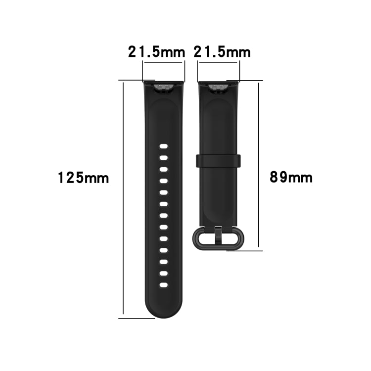 For Xiaomi Mi Watch Lite / Redmi Watch Silicone Watch Band, Size: One Size(Ivory) - Watch Bands by buy2fix | Online Shopping UK | buy2fix