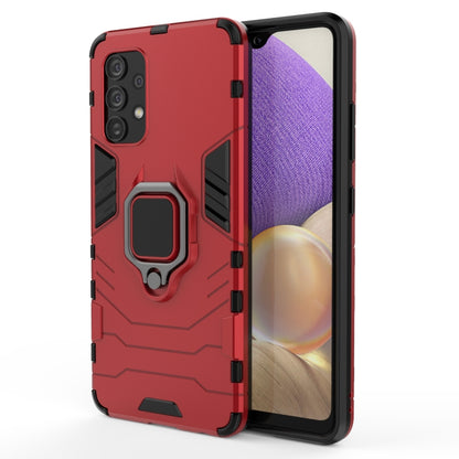 For Samsung Galaxy A32 4G PC + TPU Shockproof Protective Case with Magnetic Ring Holder(Red) - Samsung Accessories by buy2fix | Online Shopping UK | buy2fix