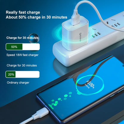 WK WP-U57 Max 18W Maxspeed QC3.0 Fast Charger +  USB to Micro USB Data Cable, Plug Type:US Plug - USB Charger by WK | Online Shopping UK | buy2fix