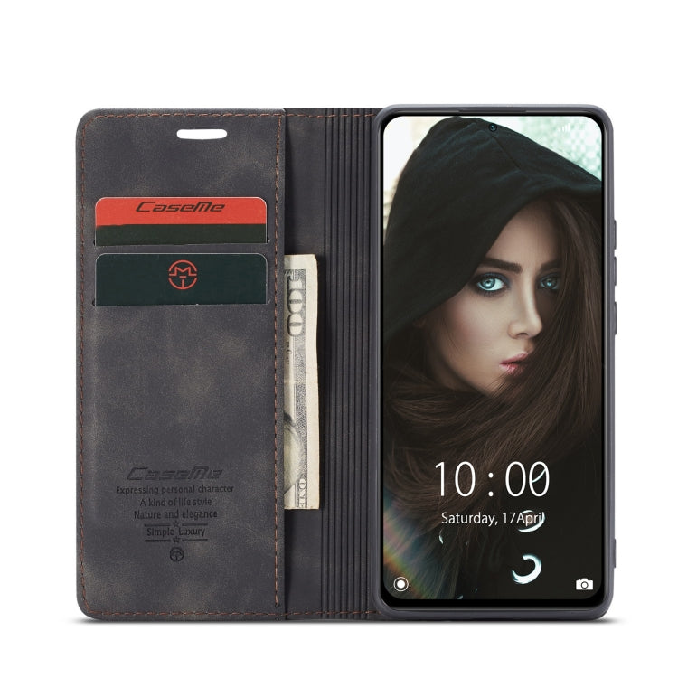 For Xiaomi Redmi Note 10 Pro 4G / Note 10 Pro Max CaseMe 013 Multifunctional Horizontal Flip Leather Case with Holder & Card Slot & Wallet(Black) - Xiaomi Cases by CaseMe | Online Shopping UK | buy2fix