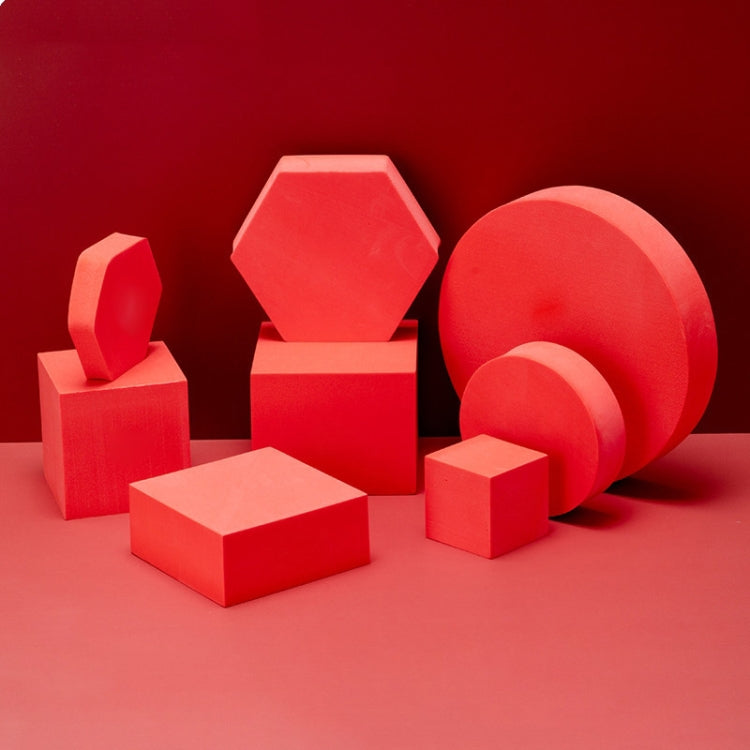 8 in 1 Different Sizes Geometric Cube Solid Color Photography Photo Background Table Shooting Foam Props(Red) - Camera Accessories by buy2fix | Online Shopping UK | buy2fix