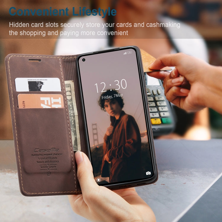 For Xiaomi Mi 11 Lite CaseMe 013 Multifunctional Horizontal Flip Leather Case, with Card Slot & Holder & Wallet(Coffee) - Xiaomi Cases by CaseMe | Online Shopping UK | buy2fix