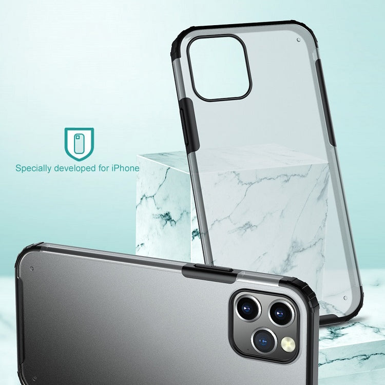 For iPhone 11 Shockproof Ultra-thin Frosted TPU + PC Protective Case (Black) - iPhone 11 Cases by WK | Online Shopping UK | buy2fix