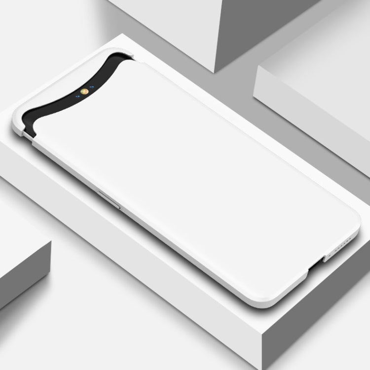 For OPPO Find X GKK Magnetic Liftable Straight Edge Ultra-thin Full Coverage Protective Case(White) - OPPO Cases by GKK | Online Shopping UK | buy2fix