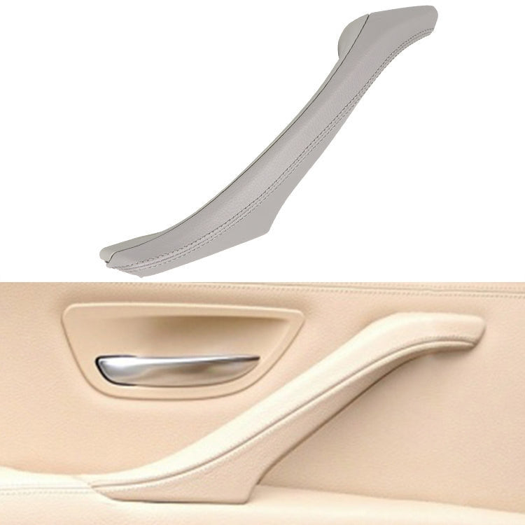 Car Leather Left Side Inner Door Handle Assembly 51417225854 for BMW 5 Series F10 / F18 2011-2017(Grey) - In Car by buy2fix | Online Shopping UK | buy2fix