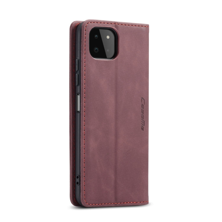 For Samsung Galaxy A22 5G CaseMe 013 Multifunctional Horizontal Flip Leather Case with Card Slot & Holder & Wallet(Wine Red) - Samsung Accessories by CaseMe | Online Shopping UK | buy2fix