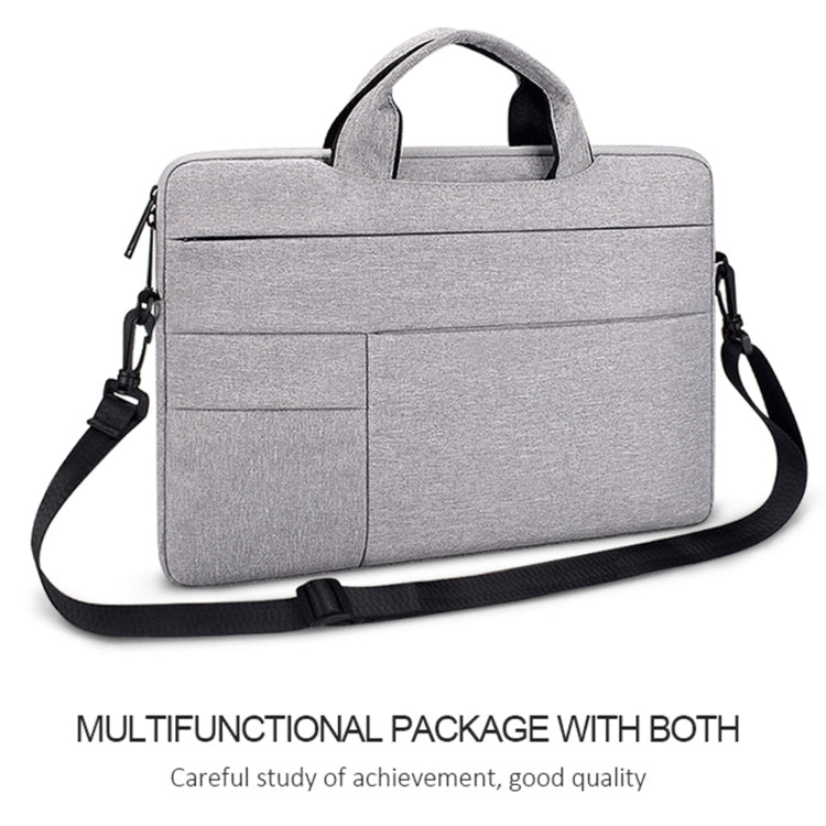 ND05SDJ Oxford Cloth + Nylon Laptop Portable Shoulder Bag, Size:13.3 inch(Hemp Gray) - 13.3 inch by buy2fix | Online Shopping UK | buy2fix