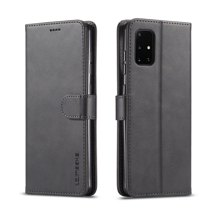 For Samsung Galaxy A03s 164mm LC.IMEEKE Calf Texture Horizontal Flip Leather Case with Holder & Card Slots & Wallet(Black) - Galaxy Phone Cases by LC.IMEEKE | Online Shopping UK | buy2fix