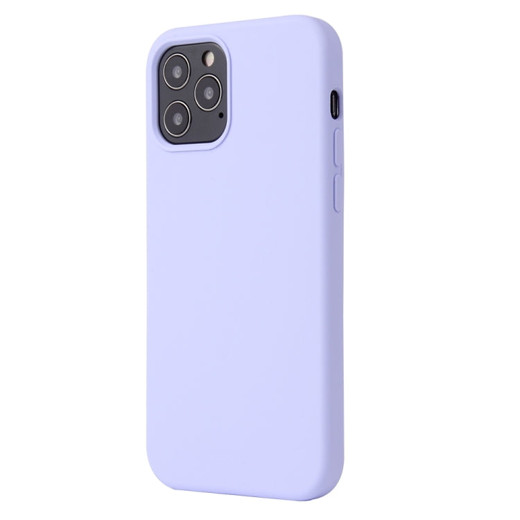 For iPhone 13 mini Solid Color Liquid Silicone Shockproof Protective Case (Light Purple) - iPhone 13 mini Cases by buy2fix | Online Shopping UK | buy2fix