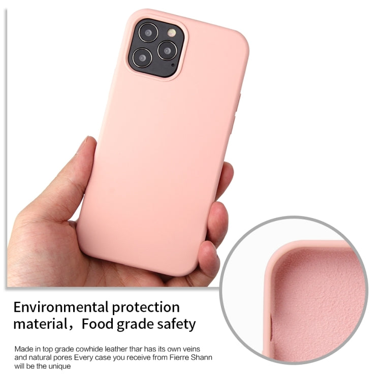 For iPhone 13 Pro Max Solid Color Liquid Silicone Shockproof Protective Case (Sand Pink) - iPhone 13 Pro Max Cases by buy2fix | Online Shopping UK | buy2fix