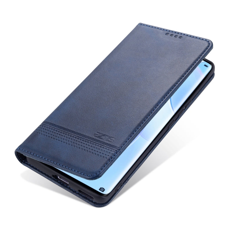 For Honor 50 AZNS Magnetic Calf Texture Horizontal Flip Leather Case with Card Slots & Holder & Wallet(Dark Blue) - Honor Cases by AZNS | Online Shopping UK | buy2fix