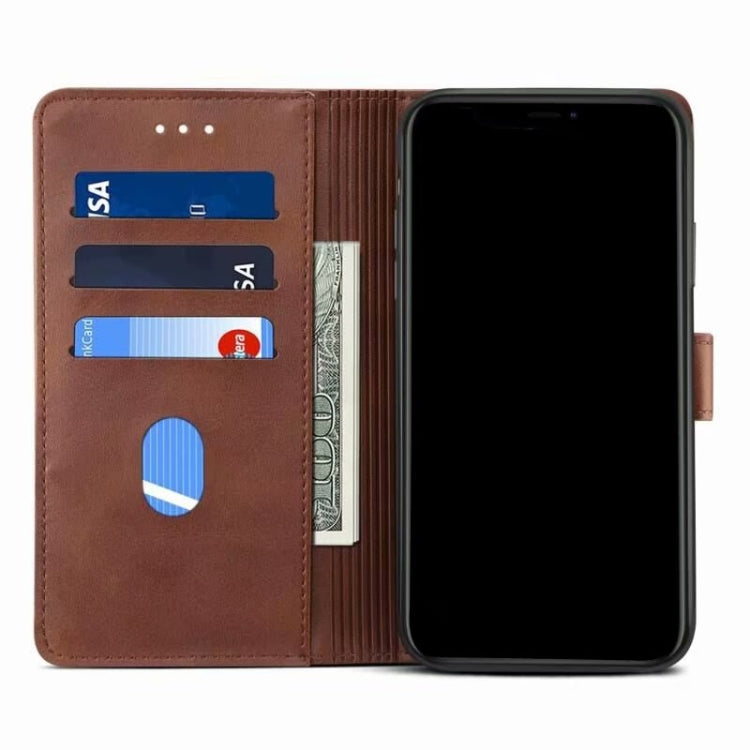 For Samsung Galaxy S21+ 5G GUSSIM Business Style Horizontal Flip Leather Case with Holder & Card Slots & Wallet(Brown) - Galaxy S21+ 5G Cases by GUSSIM | Online Shopping UK | buy2fix