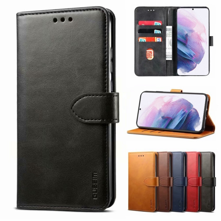 For Samsung Galaxy S21+ 5G GUSSIM Business Style Horizontal Flip Leather Case with Holder & Card Slots & Wallet(Black) - Galaxy S21+ 5G Cases by GUSSIM | Online Shopping UK | buy2fix