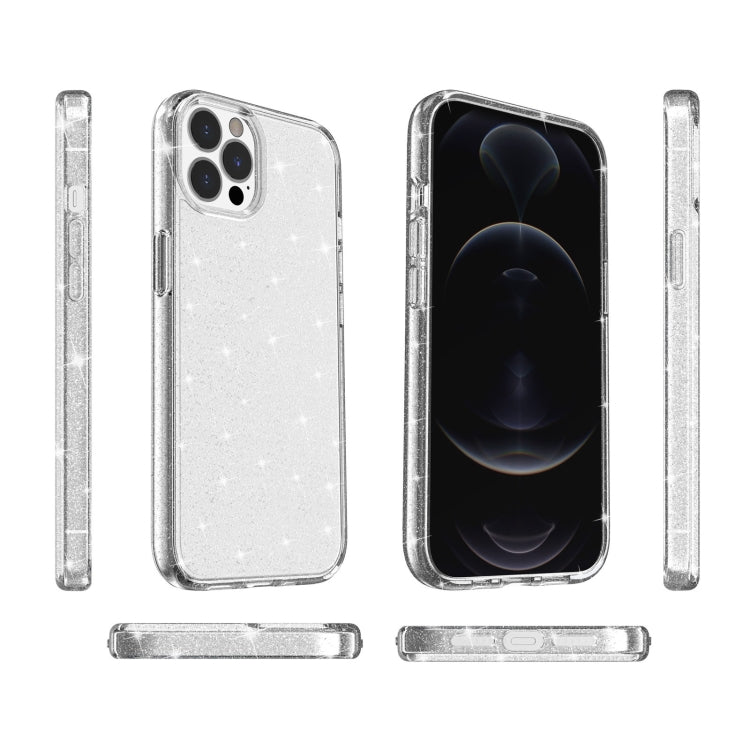 For iPhone 13 Pro Max Shockproof Terminator Style Glitter Powder Protective Case (White) - iPhone 13 Pro Max Cases by buy2fix | Online Shopping UK | buy2fix