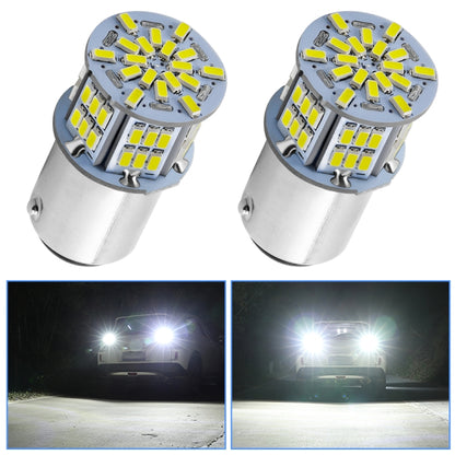 1 Pair E0052 9-14V 1156-54SMD-2835 6000K 1080LM White Light Car Decoding Turn Signal Reversing Light - In Car by buy2fix | Online Shopping UK | buy2fix