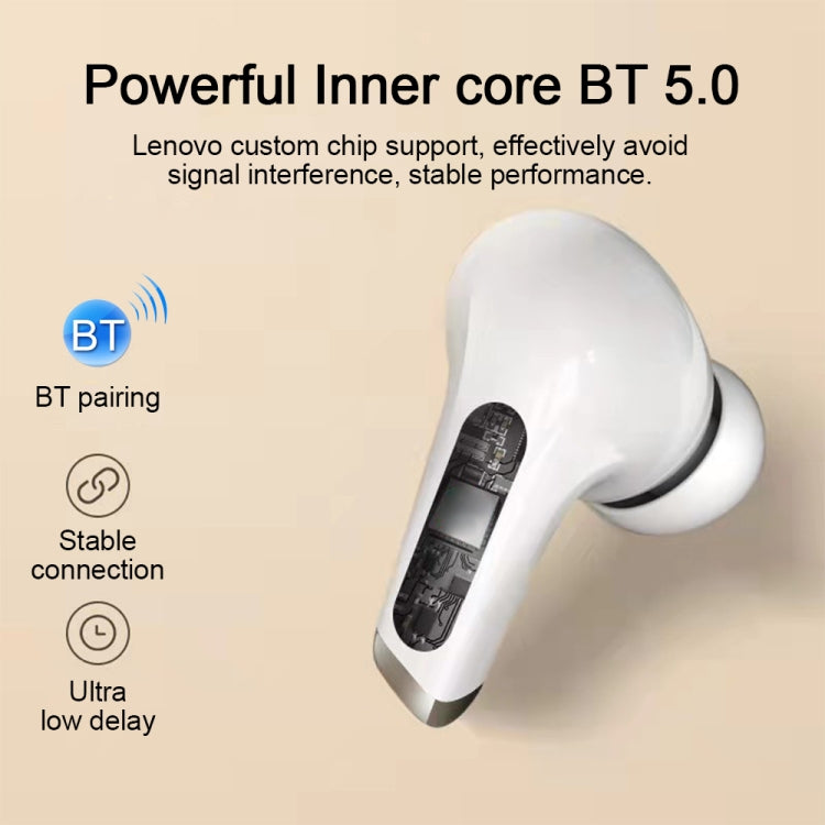 Lenovo LP5 Bluetooth 5.0 Intelligent Noise Reduction Wireless Bluetooth Earphone, STK Version(White) - TWS Earphone by Lenovo | Online Shopping UK | buy2fix